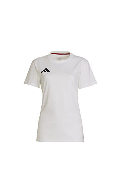adidas Turkiye Tee C W Türkiye Kadın Antrenman Tişörtü JD8308 Beyaz