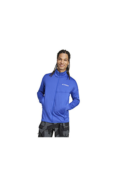 adidas  Xpr Lt Fl J Erkek Outdoor Ceketi JE1354 Mavi