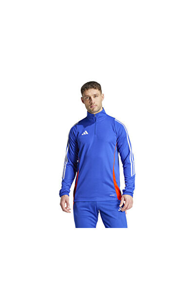 adidas Tiro24 Trtop Erkek Futbol Uzun Kollu Antrenman Tişörtü JE1993 Mavi