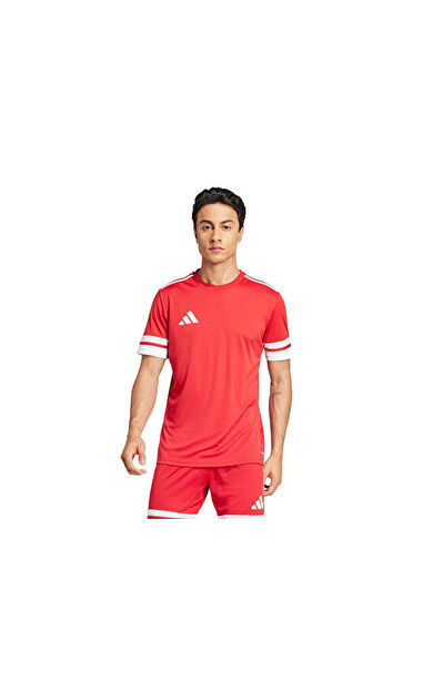 Adidas SQUA25 JSY M Erkek Futbol Forması JE2601 Kırmızı
