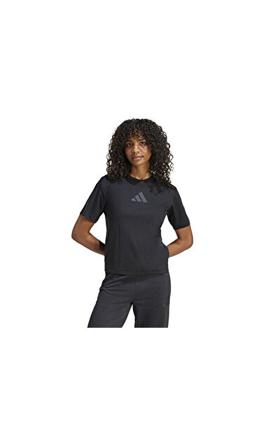 adidas W Z.N.E. Tee Kadın Günlük Tişört JE7846 Siyah