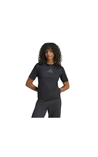 adidas W Z.N.E. Tee Kadın Günlük Tişört JE7846 Siyah