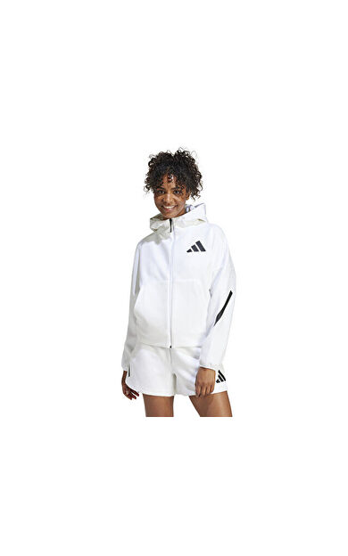adidas W Z.N.E. Fz Kadın Günlük Ceket JE7849 Beyaz