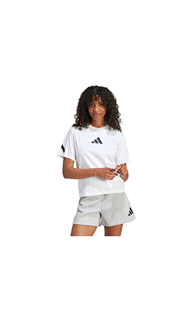 adidas W Z.N.E. Tee Kadın Günlük Tişört JE7857 Beyaz