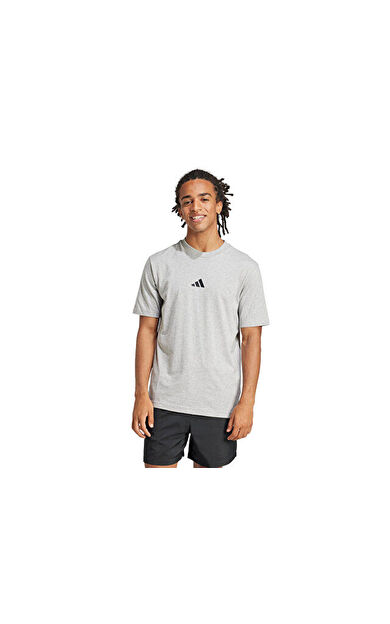adidas M Sl Sj T Erkek Günlük Tişört JF1091 Gri