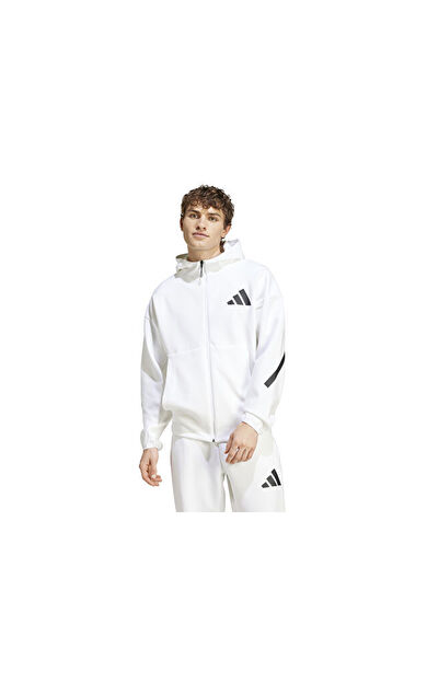 adidas M Z.N.E. Fz Erkek Günlük Ceket JF2443 Beyaz