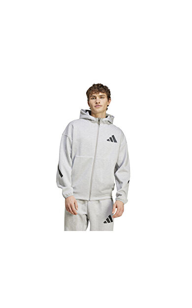 adidas M Z.N.E. Fz Erkek Günlük Ceket JF2450 Gri