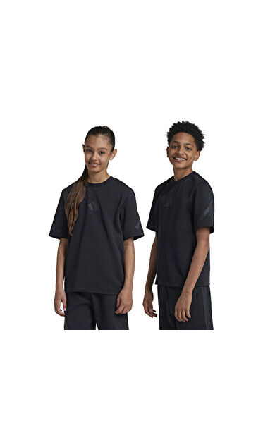 adidas J Zne Tee Çocuk Günlük Tişört JF2499 Siyah