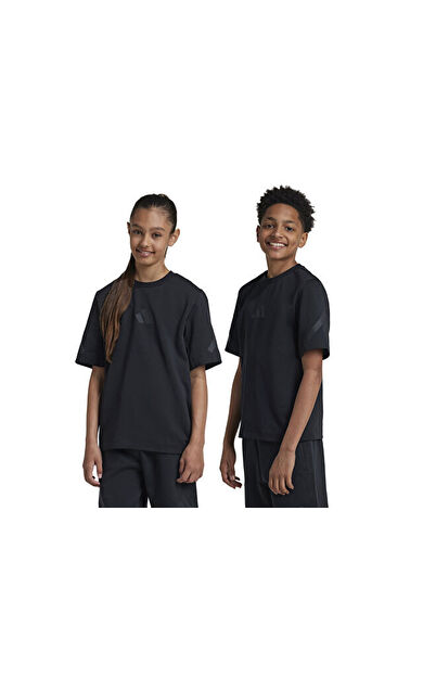 adidas J Zne Tee Çocuk Günlük Tişört JF2499 Siyah