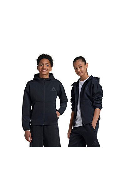 adidas J Z.N.E.Fz Çocuk Günlük Ceket JF2847 Siyah