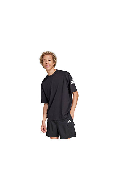 adidas M Sj T Erkek Günlük Tişört JF3615 Siyah