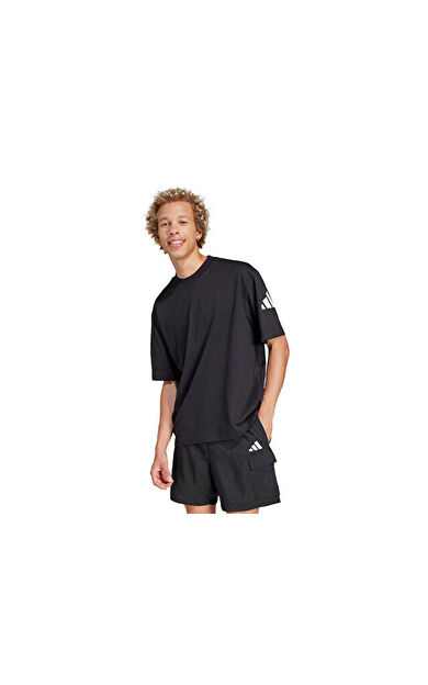 adidas M Sj T Erkek Günlük Tişört JF3615 Siyah