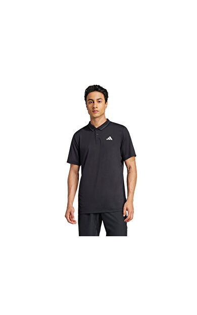 adidas Club Pique Polo Erkek Tenis Polo Tişört JF8424 Siyah