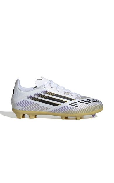 adidas F50 League Fg/Mg J Çocuk Çoklu Çim Zemin Kramponu JH7745 Beyaz