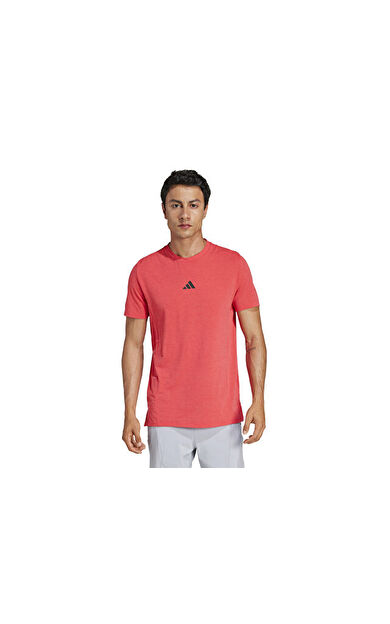 adidas D4T Tee Erkek Günlük Tişört JI8124 Kırmızı