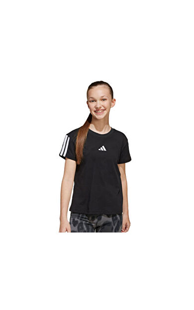 Adidas JG 3S TEE 160 Çocuk Günlük Tişört JJ0946 Siyah