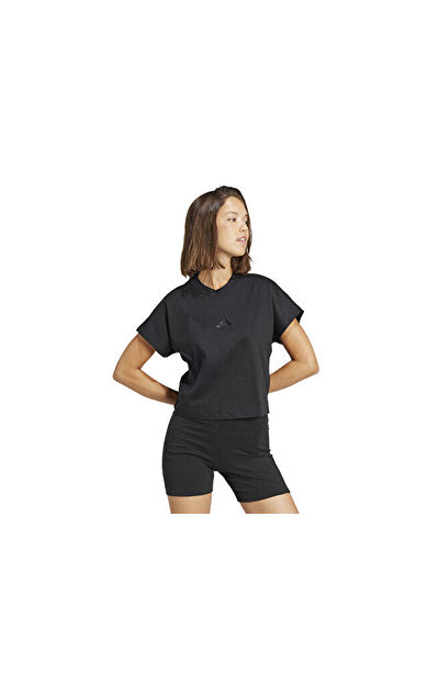 adidas W All Szn Tee Kadın Günlük Tişört JJ1235 Siyah