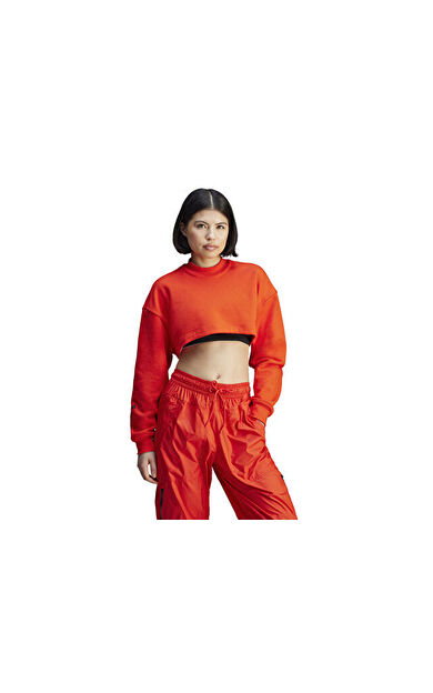 Adidas Asmc Cr Sw Sh Kadın Günlük Sweatshirts JJ2574 Kırmızı