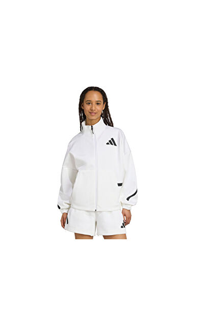 adidas W Z.N.E. Tt Kadın Günlük Ceket JL7331 Beyaz
