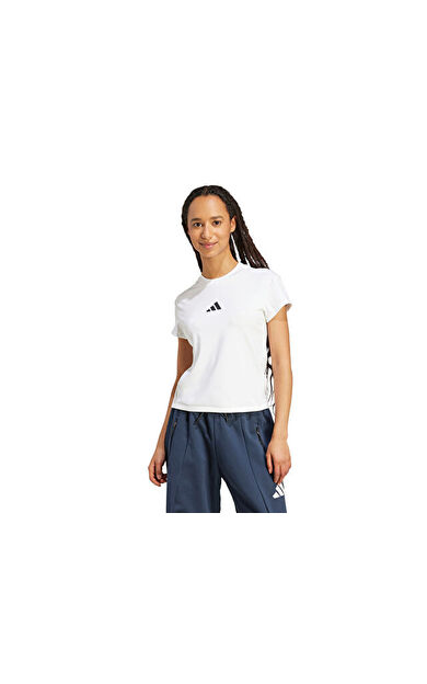 adidas W Z.N.E. Bb Tee Kadın Günlük Tişört JL7334 Beyaz
