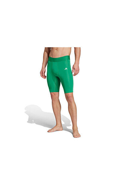 Adidas TECHFIT SHRT TIGHT M Erkek Antrenman Kısa Tayt JL8288 Yeşil