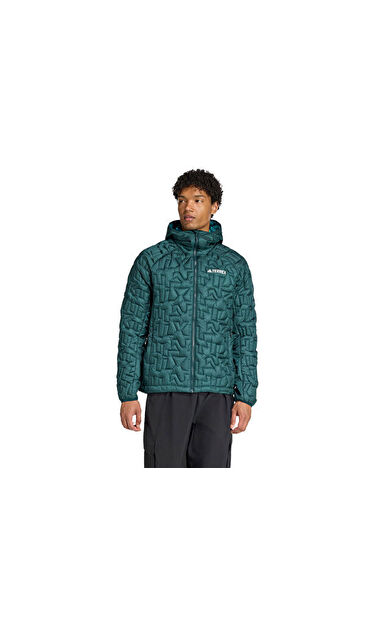 adidas Terrex Xpr Lf Ho Jkt Erkek Outdoor Montu JL9744 Yeşil