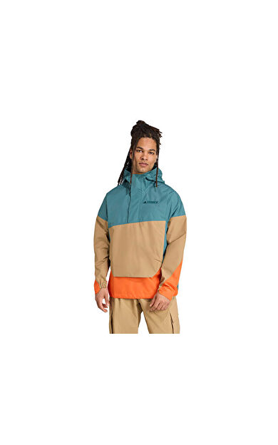 adidas Terrex Xpl 2.5L Anorak Erkek Kanguru Yağmurluk Ceket JL9753 Renkli