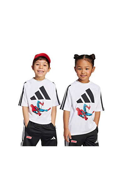 adidas Lk Marvel Sm T Çocuk Günlük Tişört JM0806 Beyaz