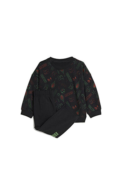 adidas I Disney Mickey Mouse Jog Bebek Günlük Eşofman Takımı JM0816 Siyah