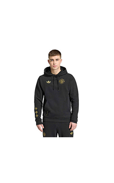 Adidas Mufc Cs Hd Erkek Futbol Sweatshirts JM5565 Siyah