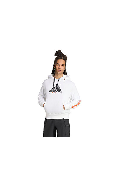 adidas U Snow Hd Unisex Outdoor Sweatshirts JM6364 Beyaz