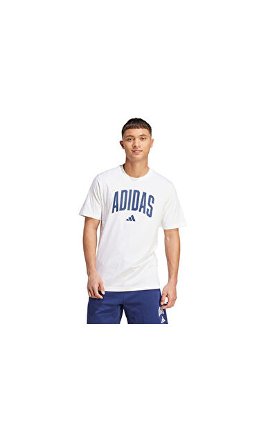 Adidas M Collegiate T Erkek Günlük Tişört JM6416Beyaz