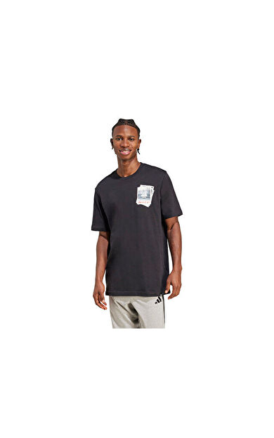 adidas M Photo T Erkek Günlük Tişört JM6446 Siyah