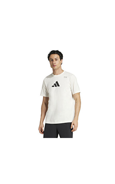 adidas M Tr Cat G T Erkek Antrenman Tişörtü JM8976 Beyaz