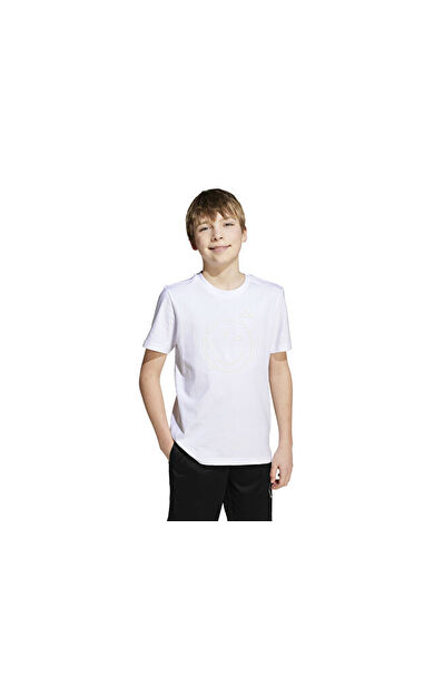 adidas J Smı Tee Çocuk Günlük Tişört JN2159 Beyaz