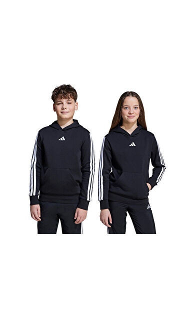 Adidas J 3S FL HD 225 Çocuk Günlük Sweatshirt JN2416 Siyah