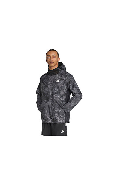 adidas Otr Sd Hood Un Unisex Koşu Kapüşonlu Üst JN2703 Gri