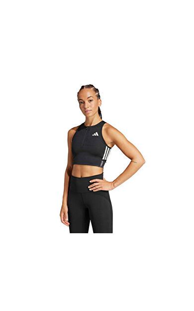 Adidas Adizero Crop W Kadın Koşu Crop Üst JN7162 Siyah