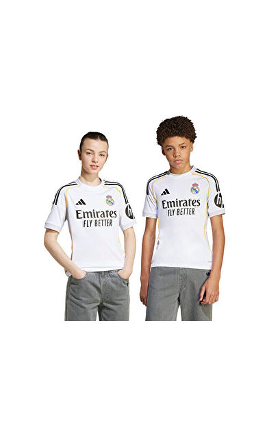 adidas Real H Jsy Y Çocuk Real Madrid 25/26 İç Saha Forması JN8887 Beyaz