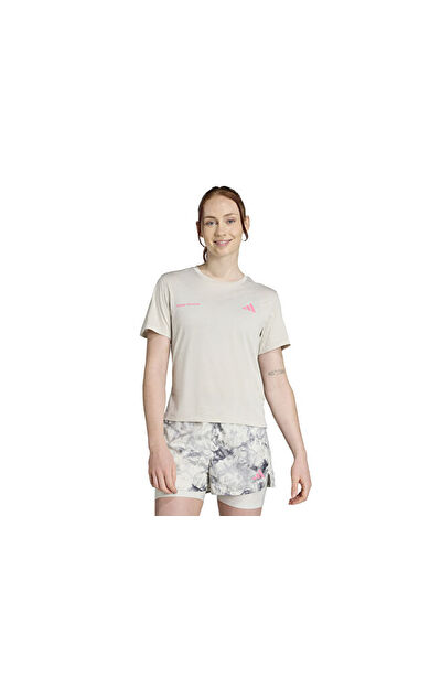 adidas Otr Mel Tee W Kadın Koşu Tişörtü JN9606 Gri