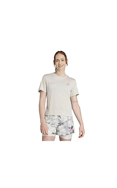 adidas Otr Mel Tee W Kadın Koşu Tişörtü JN9606 Gri