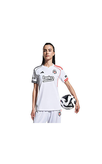 adidas Super Lig Kadın Beşiktaş JK 25/26 İç Saha Forması JN9935 Beyaz