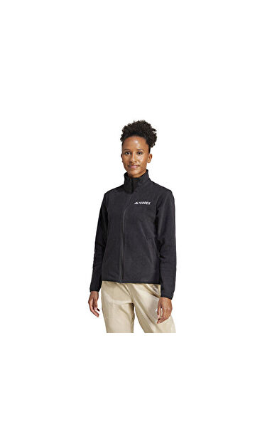 adidas W Terrex Mt Ess Fz Fl Kadın Outdoor Ceketi JP0800 Siyah