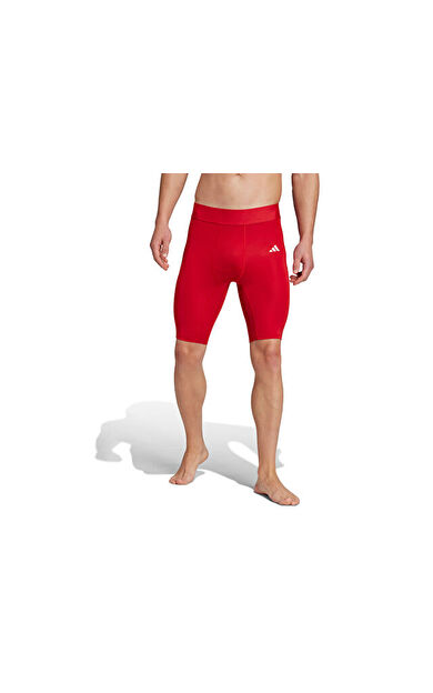 Adidas TECHFIT SHRT TIGHT M Erkek Antrenman Kısa Tayt JP1464 Kırmızı