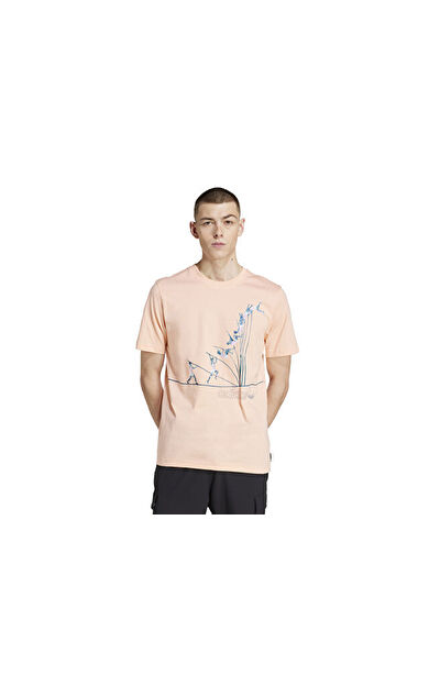 adidas  Q12 Ts Pole Erkek Günlük Tişört JP4494 Pembe