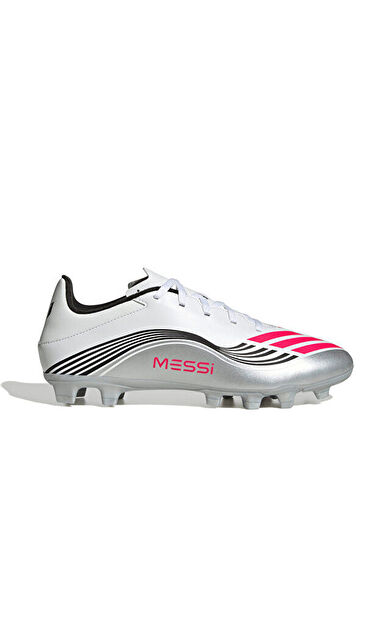 adidas F50 Messi Club Fg/Mg Erkek Çoklu Çim Zemin Kramponu JP7443 Beyaz