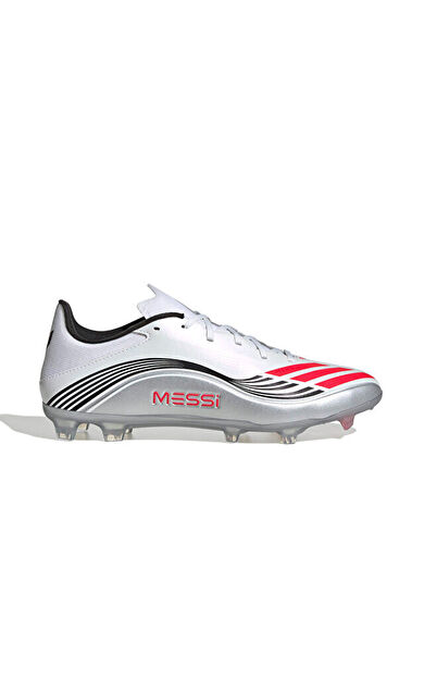 adidas F50 Messi League Fg/Mg Erkek Çoklu Çim Zemin Kramponu JP7446 Beyaz