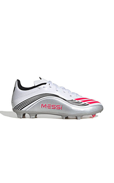 adidas F50 Messi League Fg/Mg J Çocuk Çoklu Çim Zemin Kramponu JP7454 Beyaz