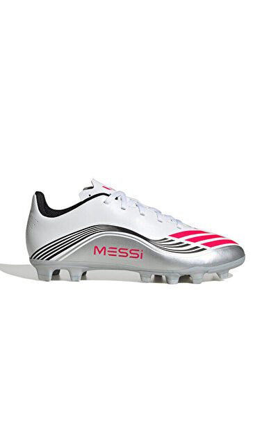 adidas F50 Messi Club Fg/Mg J Çocuk Çoklu Çim Zemin Kramponu JP7457 Beyaz