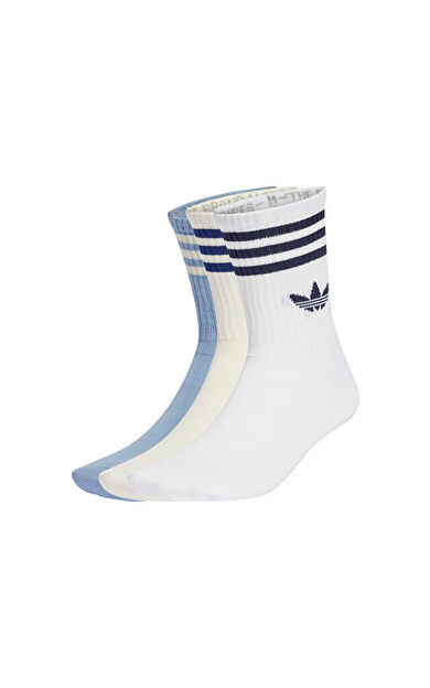 Adidas 3S CREW S 3P Çorap (3 Çift) JV7406 Beyaz